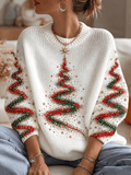 Damen-Sweatshirt mit Weihnachtsprint
