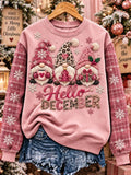 Women's Casual Christmas Print Long-Sleeved Sweatshirt