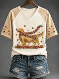 Women's Autumn Animal Series Casual T-shirt