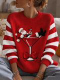 Women'S Christmas-Print Pullover Top
