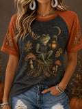 Women's Fall Funny Casual Graphic Print T-Shirt