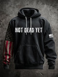 Men's Casual Retro Print Long Sleeve Hooded Sweatshirt