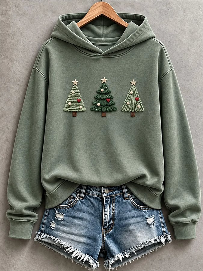 Women's Casual Print Long-Sleeved Sweatshirt