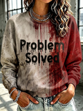Women'S Halloween Bloodstained Hoodie
