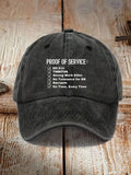 Proof Of Service  Pattern Washed And Distressed Hats