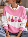 Women'S Christmas  Printed Casual Knitted Top
