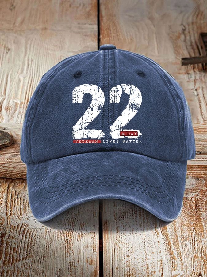 22 A Day veteran lives matter unisex vintage hat