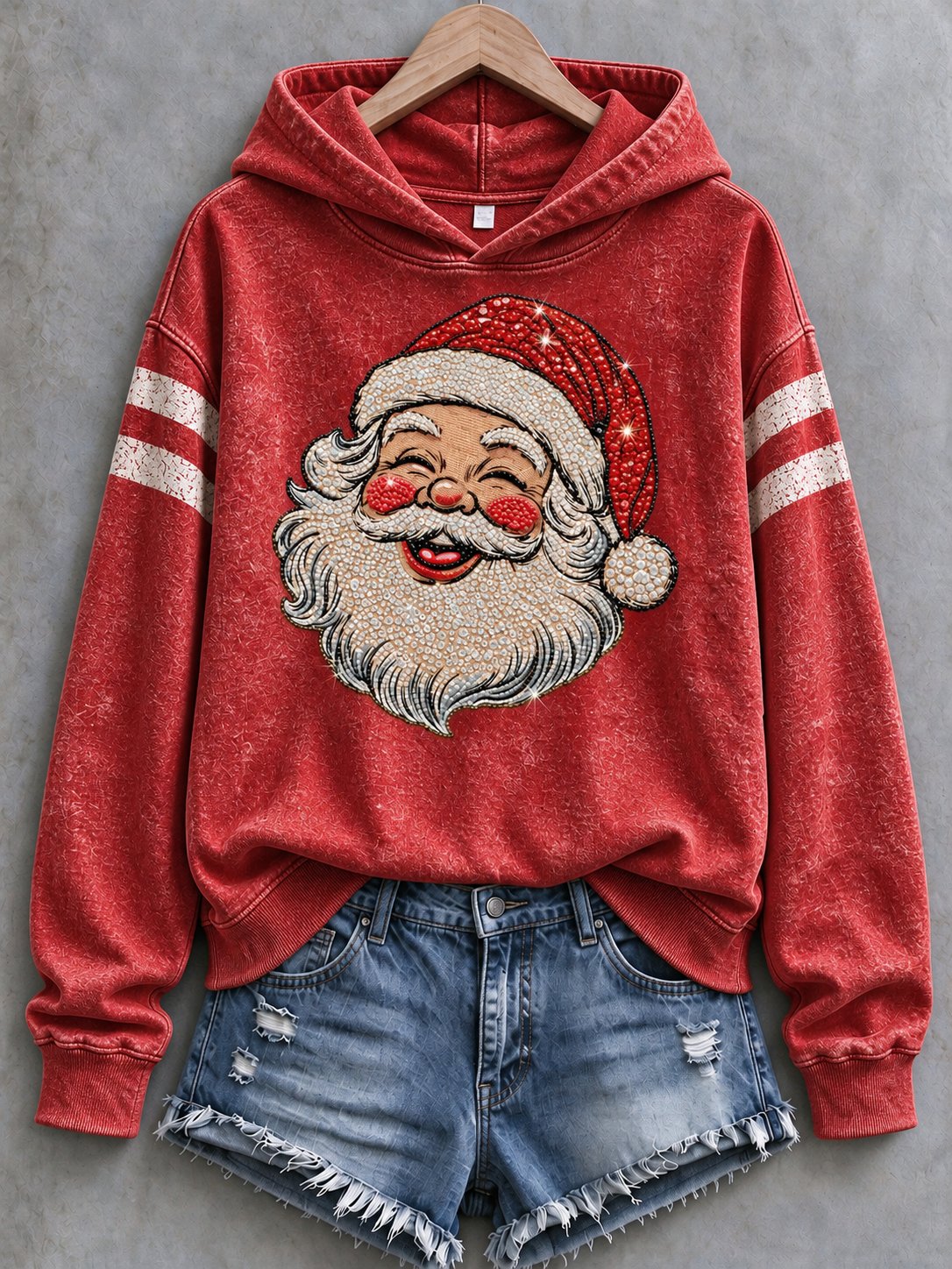 Lässiges Damen-Top mit Weihnachtsmuster