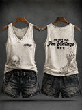 Women's 'I'm Not Old,I'm Vintage' Casual Vests