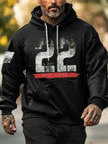Mens Military Lives Matter Veterans Suicide Awareness Printed Hoodie