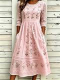Women's floral printed casual dress