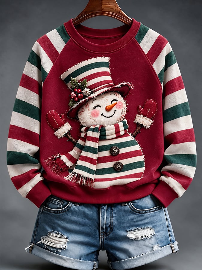 Women's Christmas Print Casual Sweatshirt