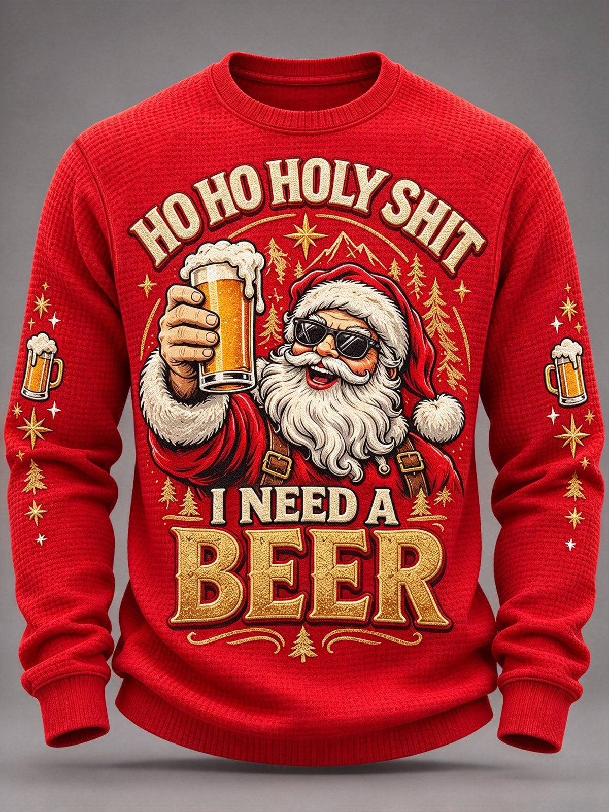 Men's Christmas Print Casual Hoodie