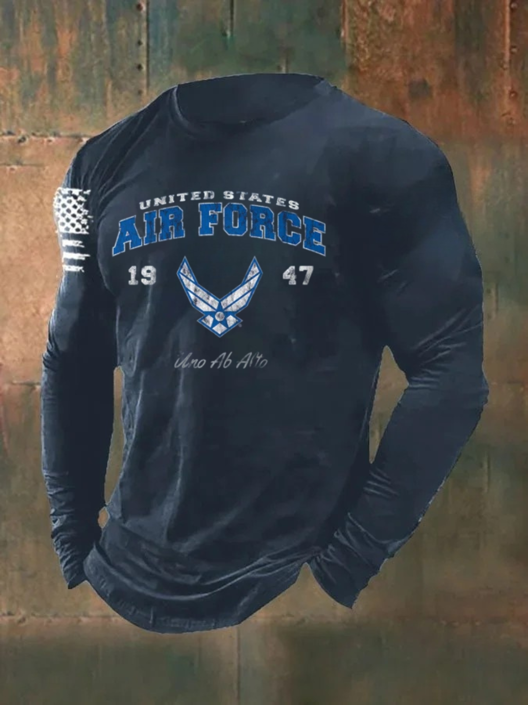 1947 US Air Force Pattern Long Sleeve  100% Cotton T-Shirt