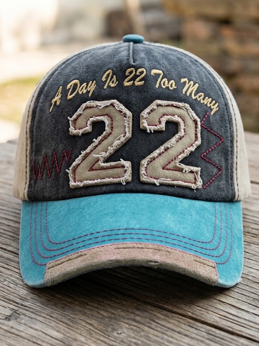22 A Day Veteran Suicide Prevention Awareness Baseball Cap