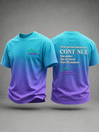 Men’s Suicide Prevention Awareness Printed T-Shirt