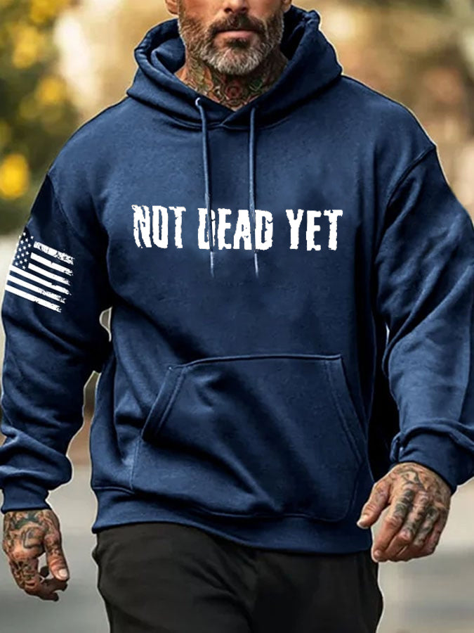 Not Dead Yet Pattern 100% 300g Cotton Classic Hoodie