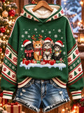 Women's Christmas Print Sweatshirt