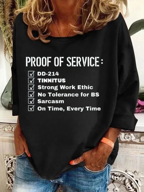 Proof Of Service Checklist Long Sleeve T-Shirt