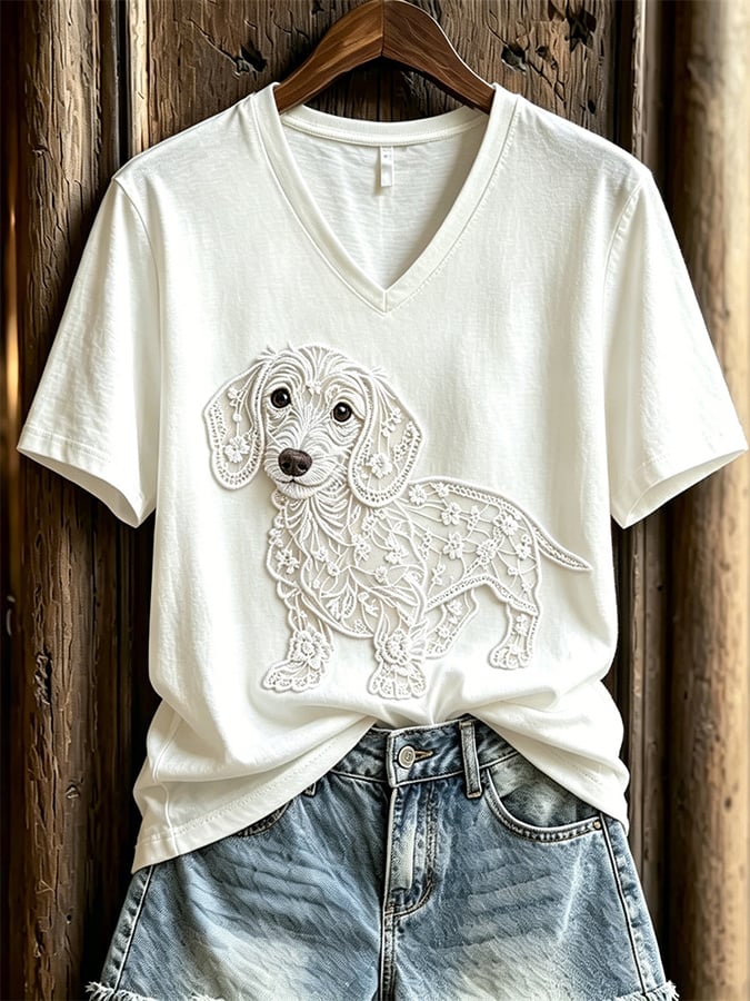 Women's Art Dog Tee