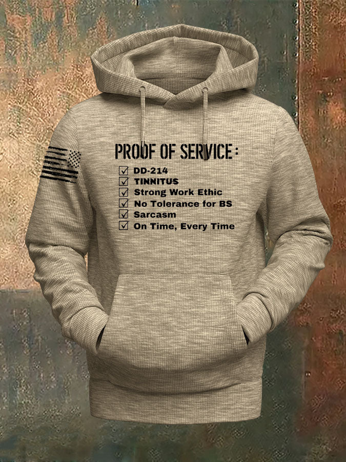 Proof Of Service  Pattern 100% 300g Cotton Classic Hoodie