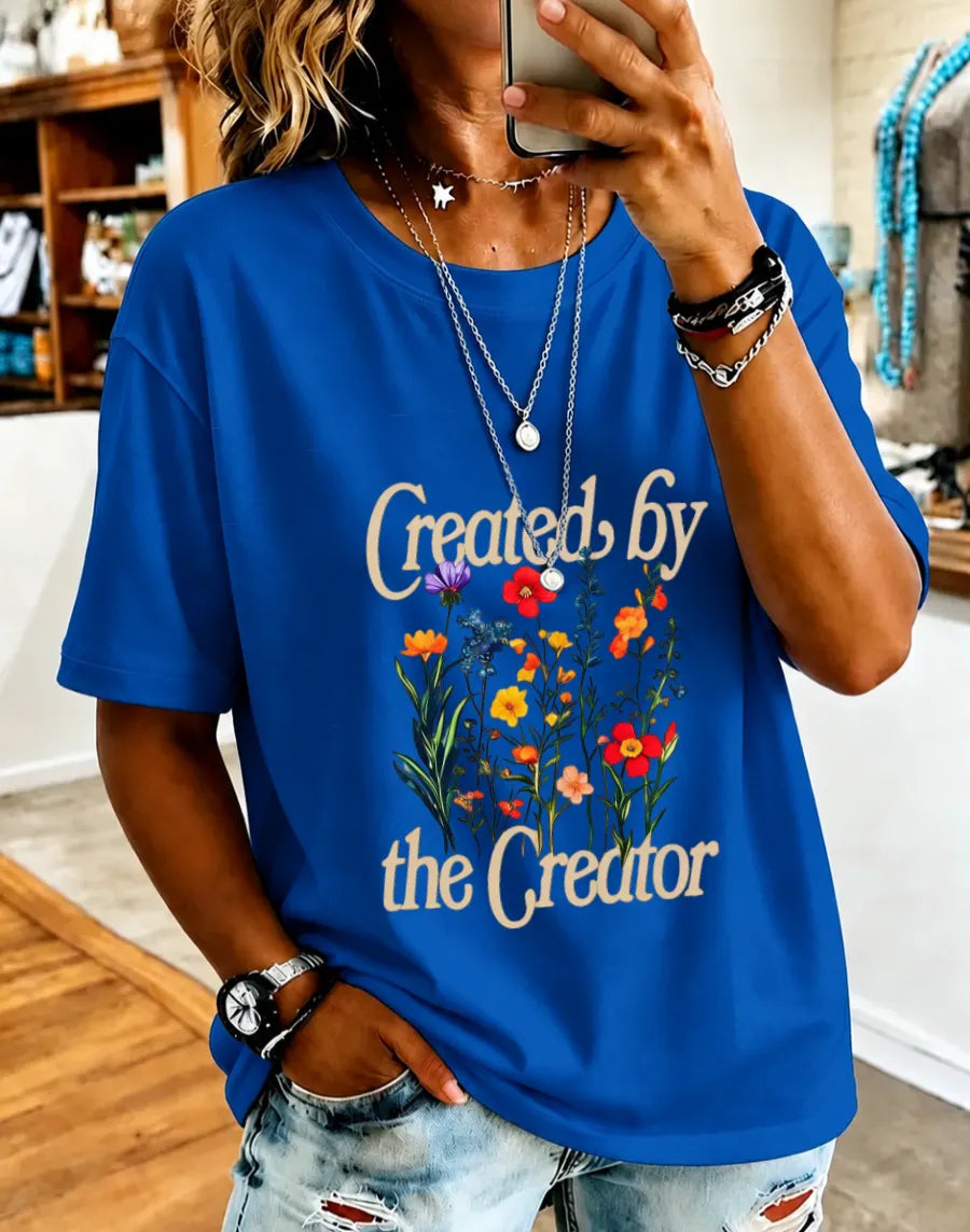 Women'S Created By The Creator Short-Sleeved T-Shirt Top