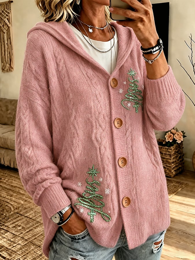 Women'S Retro Christmas Print Top