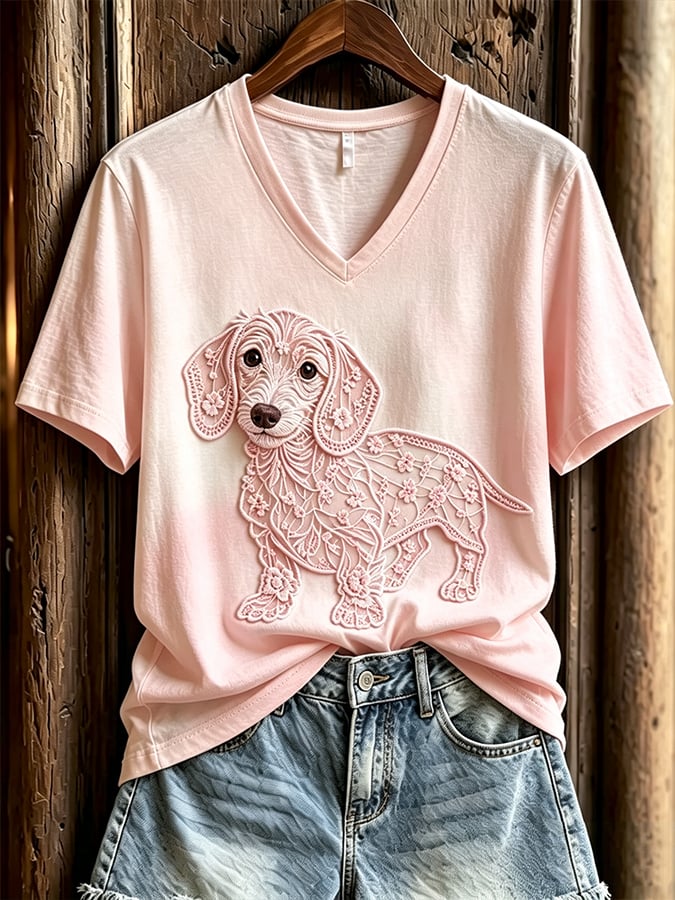 Women's Art Dog Tee