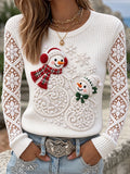 Women's Christmas Tree Flower Casual Top
