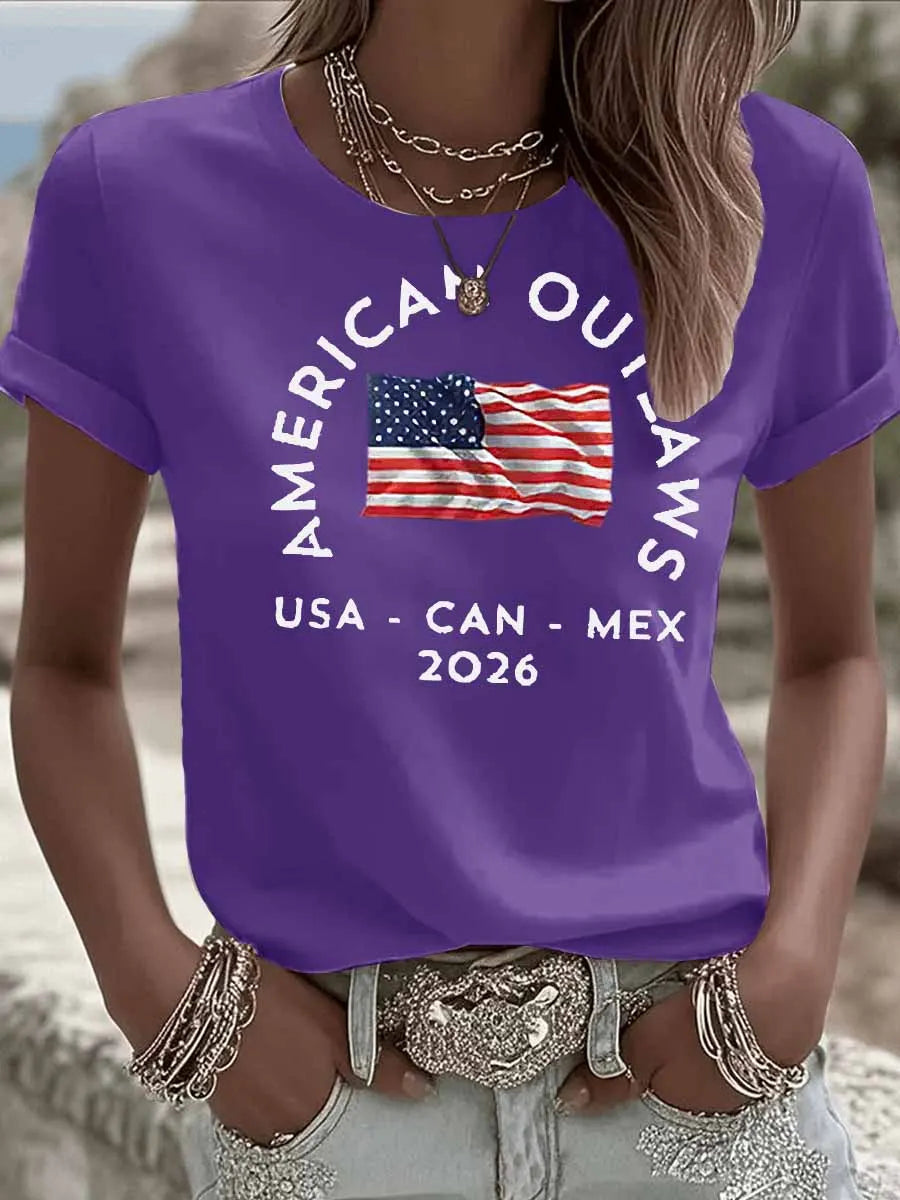 USA-CAN-MAX 2026 Printed T-Shirt