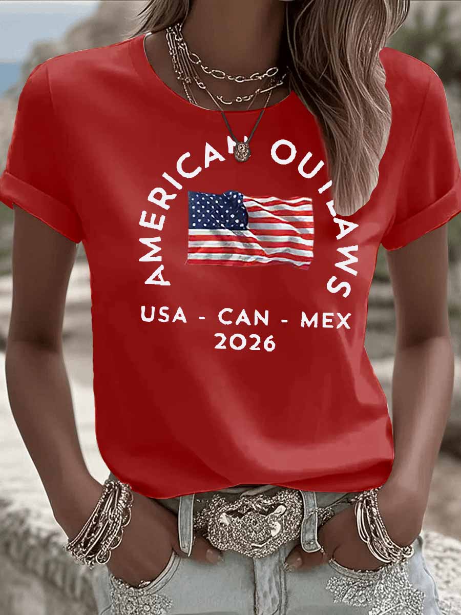 USA-CAN-MAX 2026 Printed T-Shirt