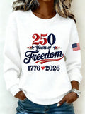 Women's Vintage America 250th Anniversary Print Top