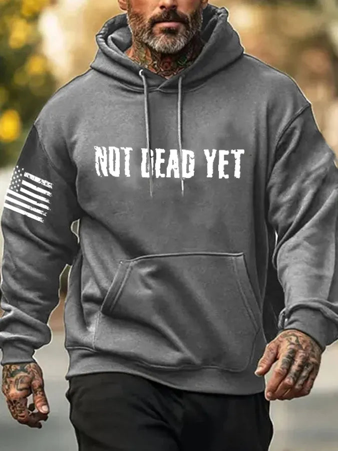 Not Dead Yet Pattern 100% 300g Cotton Classic Hoodie