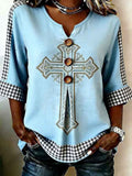 Women's Faith Print Top