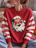Women'S Christmas Print Crew Neck Long-Sleeve Sweatshirt