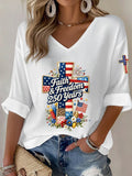 Women's American 250th Anniversary Faith & Freedom  Top