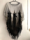Women's Witch Print Round Neck Top