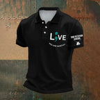 Men's Veteran Suicide Lives Matter Printed Casual Tops