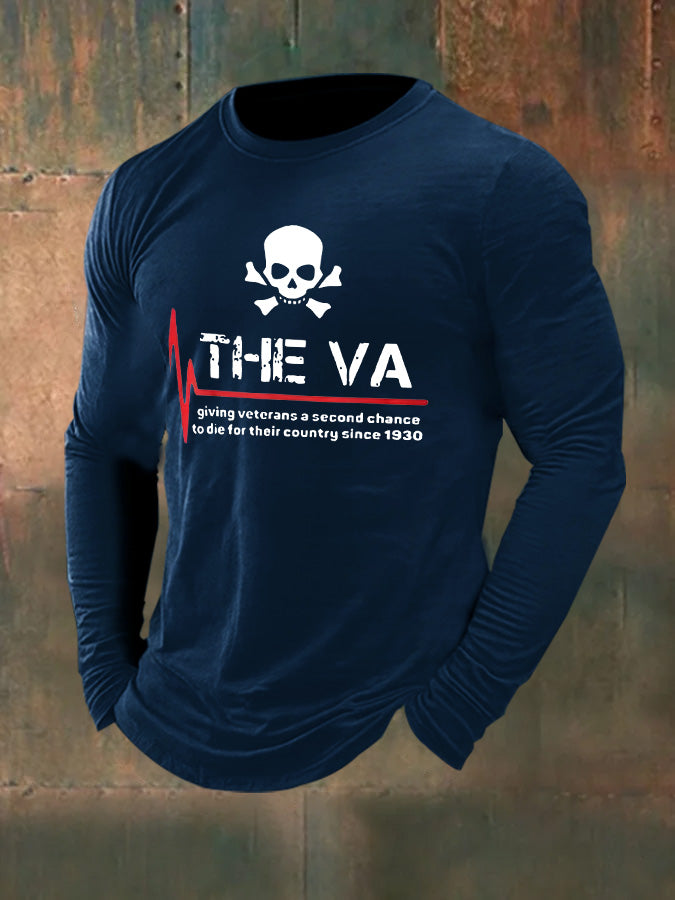 Men's The Va Veterans Day  Long Sleeve 100% Cotton T-Shirt