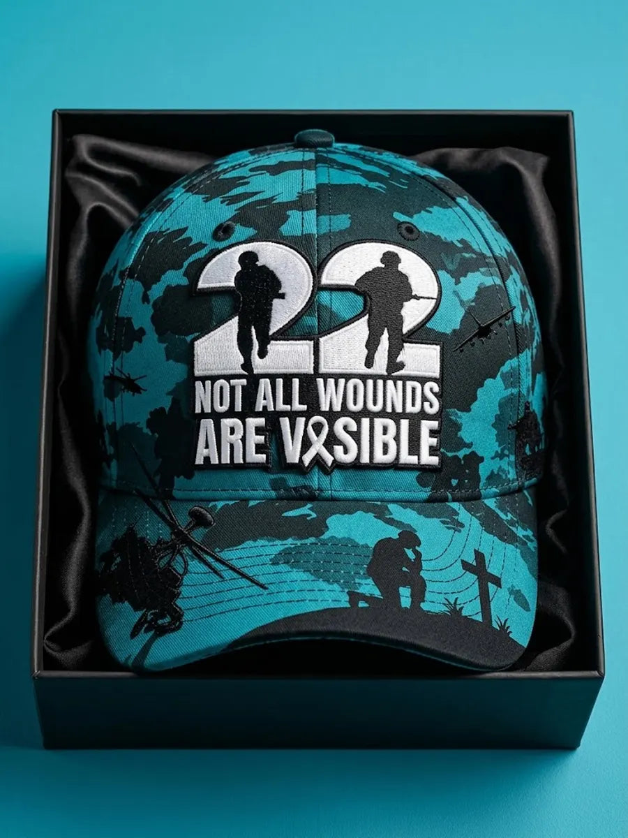 22 A Day Veteran Suicide Prevention Awareness Baseball Cap