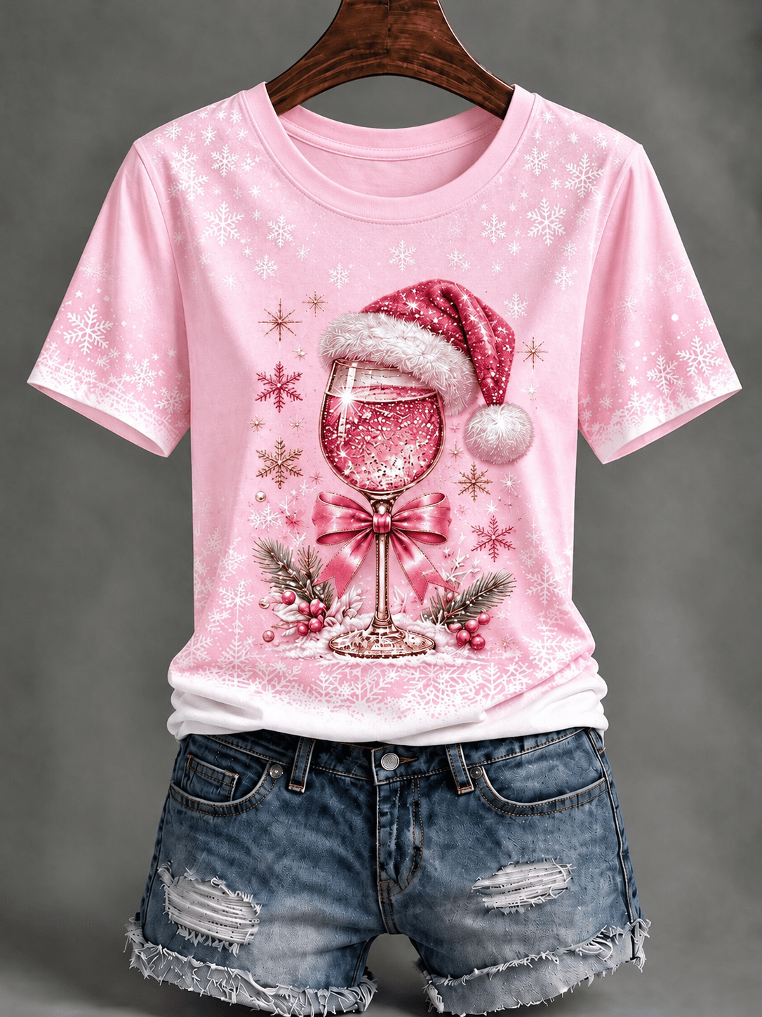 Women's Christmas Print T-Shirt