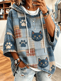 Women's Cat Printing Art Casual Top
