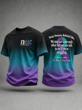 Men’s Suicide Prevention Awareness Printed T-Shirt