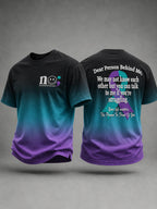 Men’s Suicide Prevention Awareness Printed T-Shirt
