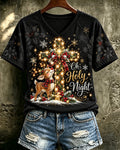 Women's Christmas Faith Graphic Print T‑Shirt