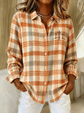 Women's Casual Faith Contrasting Printed Long Sleeve Shirt