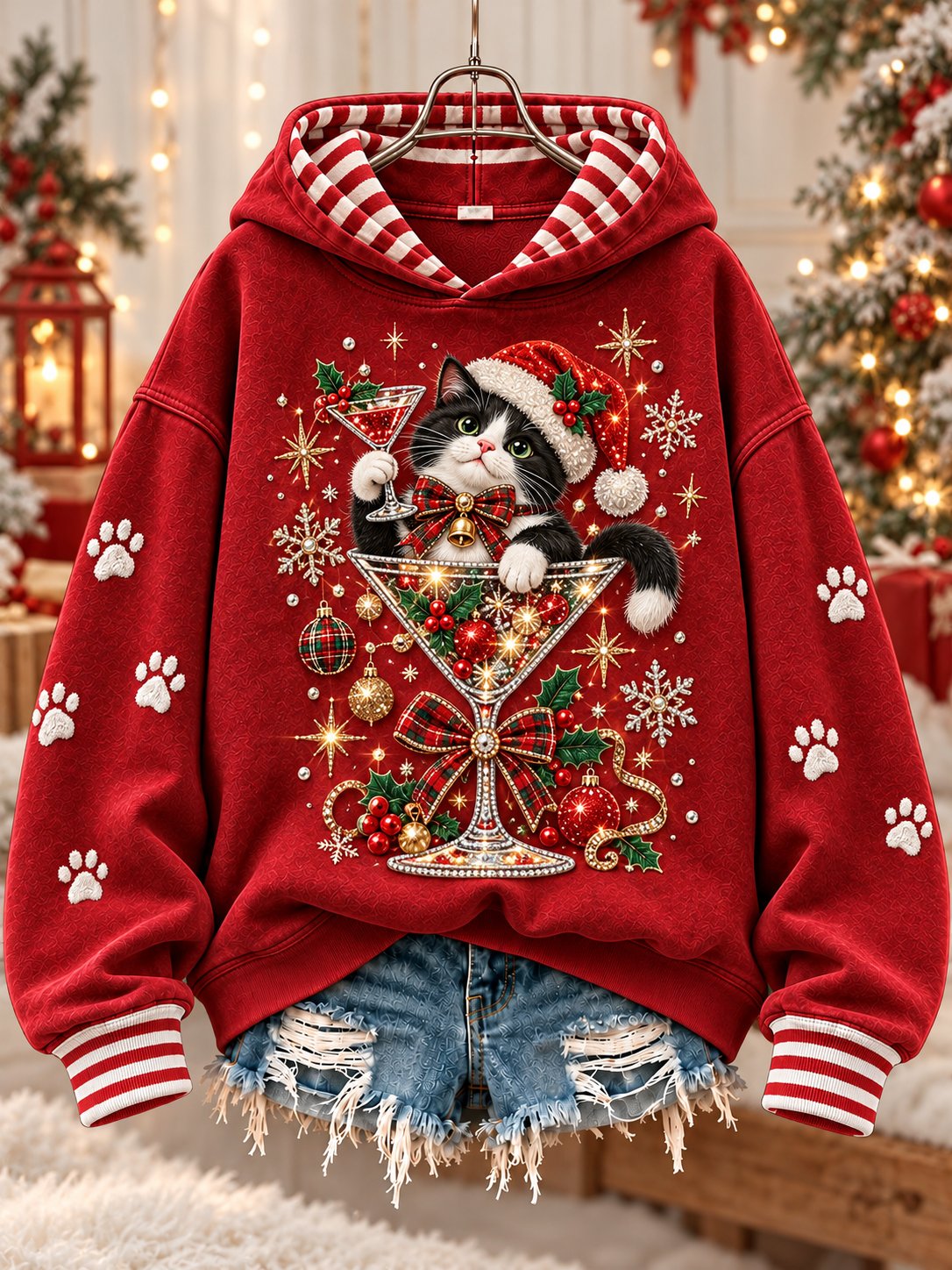 Women's Christmas Print Sweatshirt