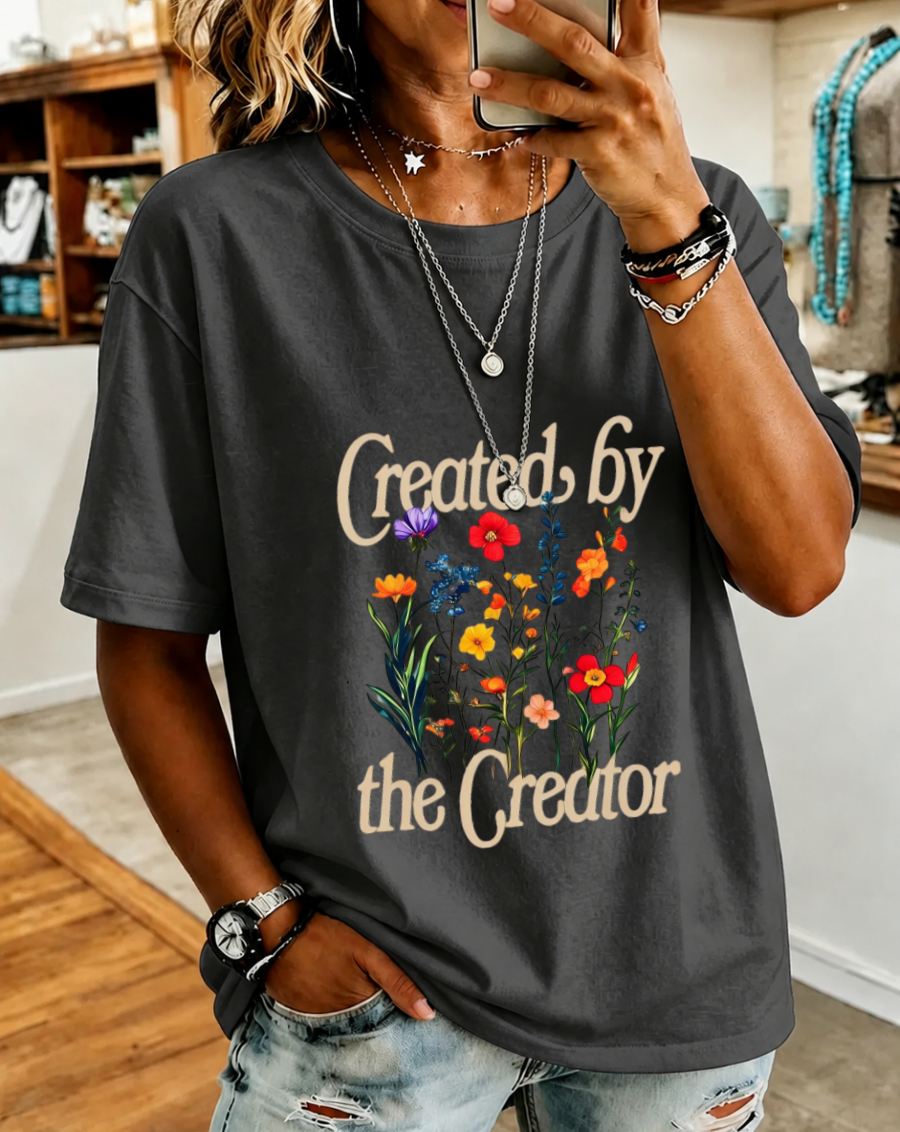 Women'S Created By The Creator Short-Sleeved T-Shirt Top