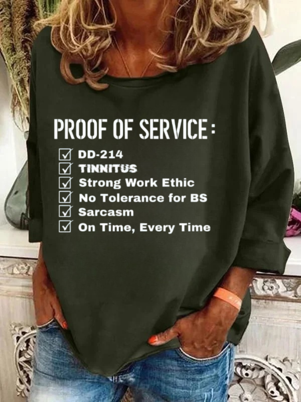 Proof Of Service Checklist Long Sleeve T-Shirt