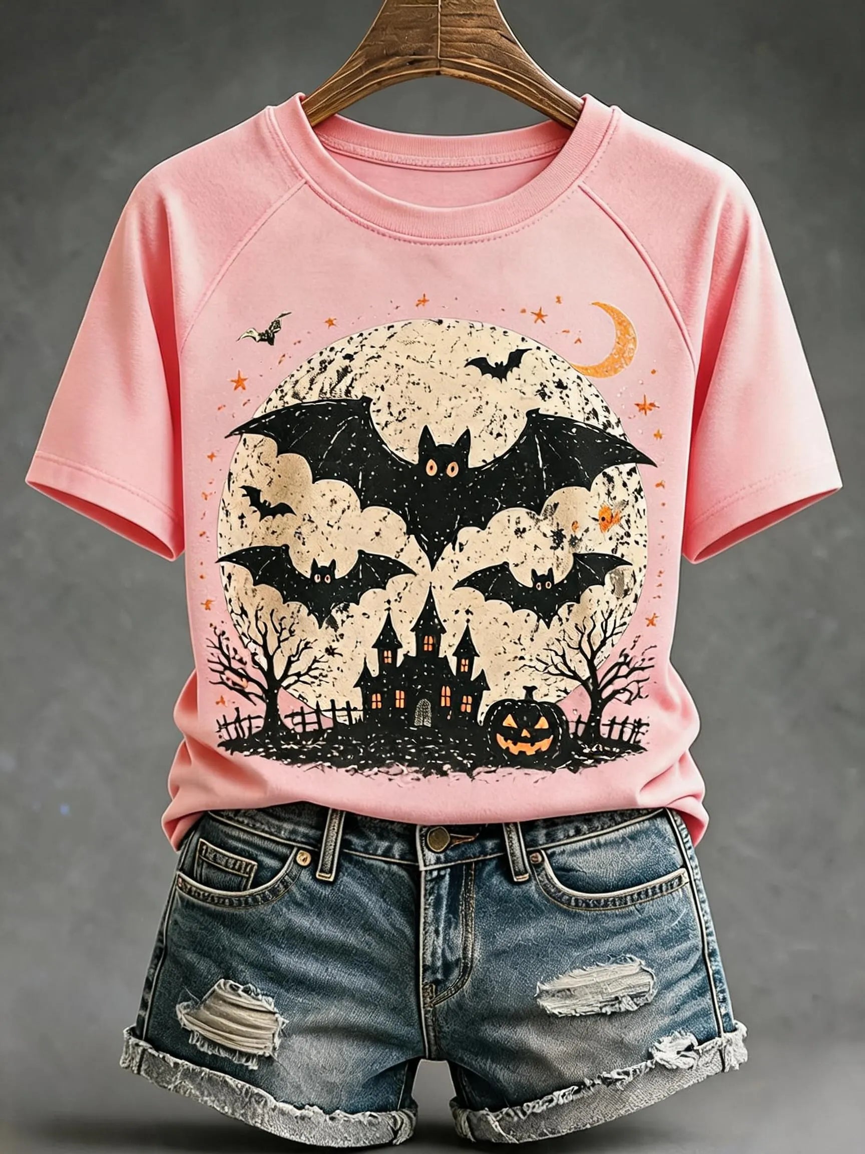 Women'S Fall Batwing Cotton T-Shirts